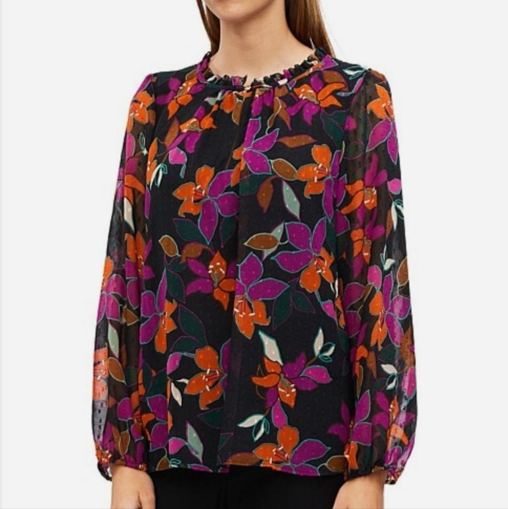 Calvin Klein Floral Print Blouse